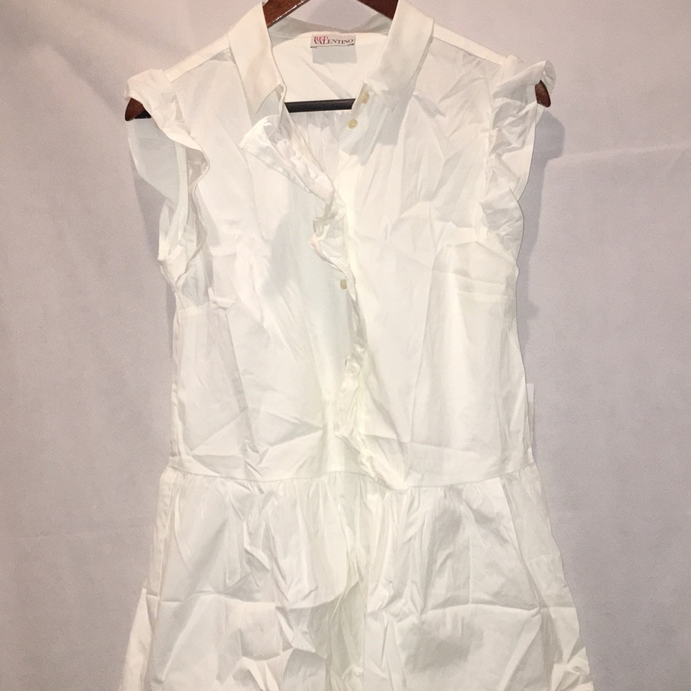 NWT Red Valentino Flutter Sleeve Tunic Shirt Top | Size 4